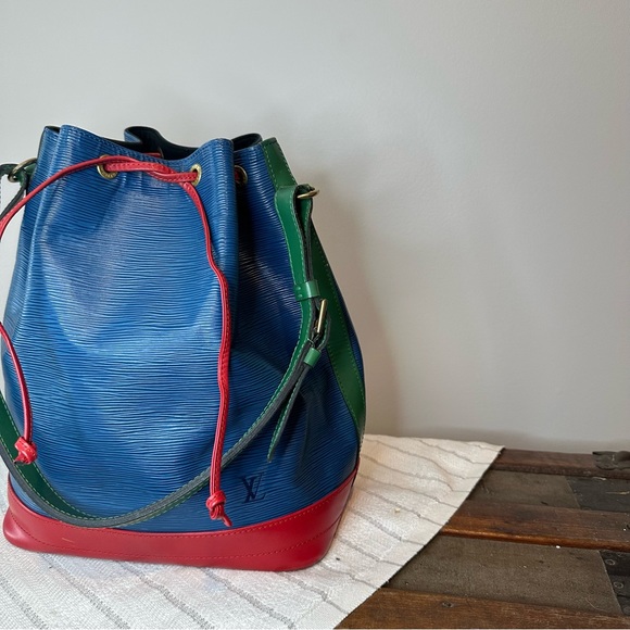 Vintage Louis Vuitton Epi Leather Tri-Color Noe Toledo Castillan Red Bor… - Picture 2 of 16